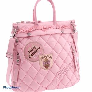 Juicy Couture quilted messenger bag